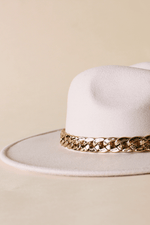 Top It Off Chain Felt Fedora Hat