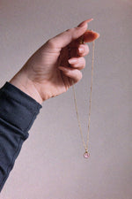 Baby Pink Mini Happy Face Necklace
