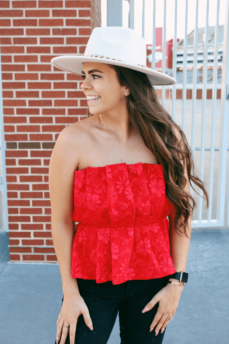Umenlele Women's Strapless Twist Front Crop Top - Ruffle Hem, Knitted, For Summer & Going Out