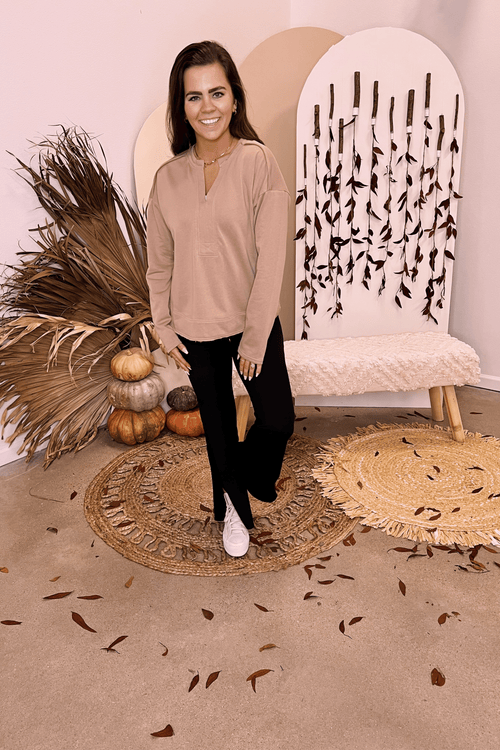 Home Away From Home Mocha Pullover